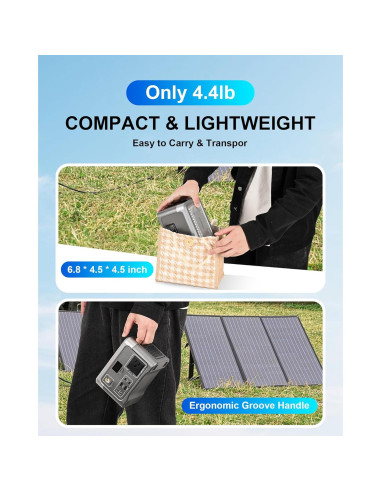 Estación de Energía Portátil Akiisolo 192Wh 100W para Camping