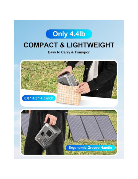 Estación de Energía Portátil Akiisolo 192Wh 100W para Camping