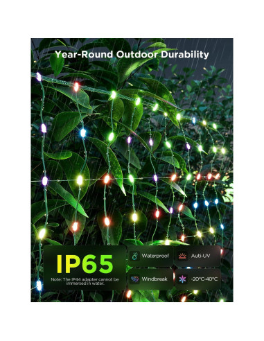 Luces de Red Govee para Exterior 0.86x1.43m RGBIC IP65