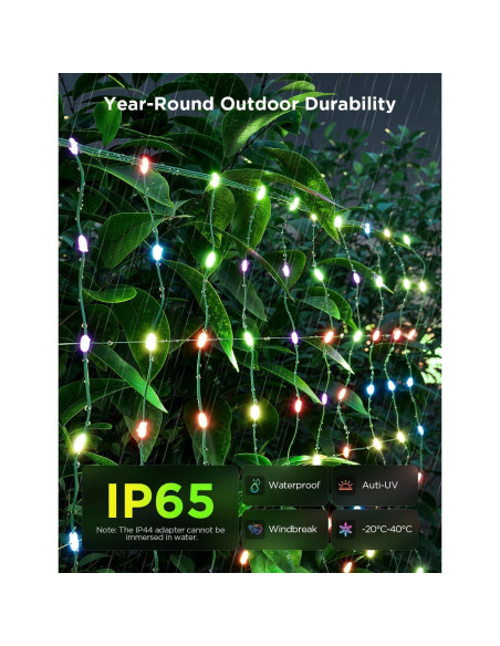 Luces de Red Govee para Exterior 0.86x1.43m RGBIC IP65