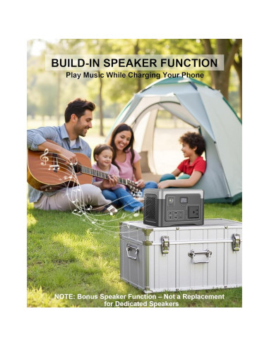 Estación de Energía Portátil Akiisolo 192Wh 100W para Camping