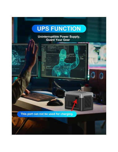 Estación de Energía Portátil Akiisolo 192Wh 100W para Camping