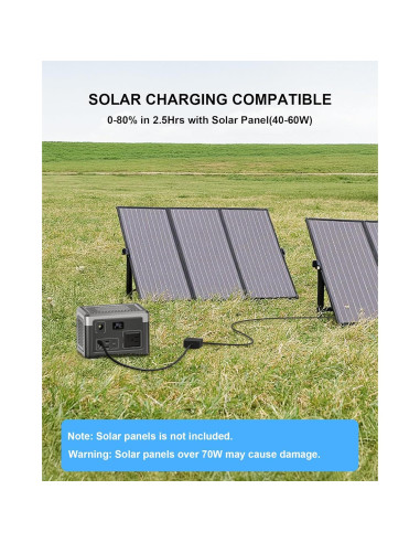 Estación de Energía Portátil Akiisolo 192Wh 100W para Camping