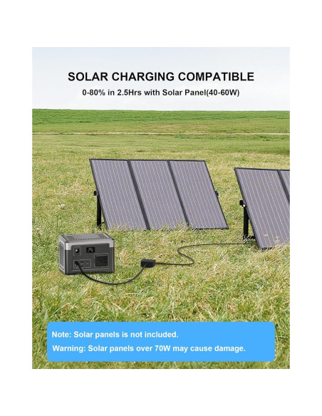 Estación de Energía Portátil Akiisolo 192Wh 100W para Camping