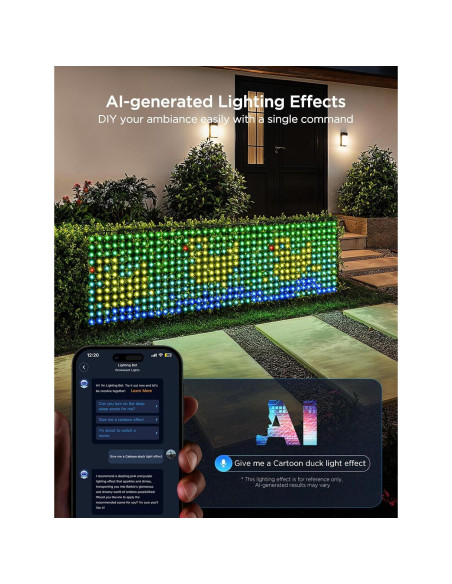 Luces de Red Govee para Exterior 0.86x1.43m RGBIC IP65