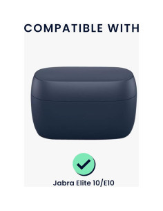 Funda de Silicona kwmobile para Jabra Elite 10/E10 - Patrón Relieve 2