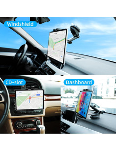 Soporte Universal para Tableta de Coche Xik TS-17 - Montaje 2-en-1 2