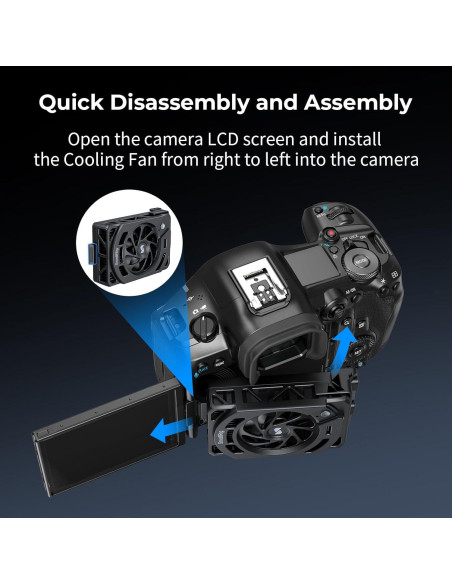 Ventilador de Enfriamiento SMALLRIG 5063 para Canon R5/R50 y Sony