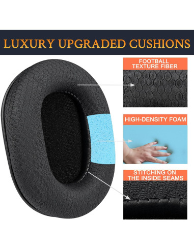 Almohadillas de Reemplazo SOULWIT para Auriculares Audio Technica M50X