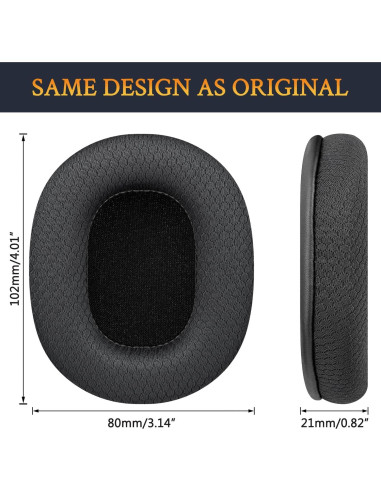 Almohadillas de Reemplazo SOULWIT para Auriculares Audio Technica M50X