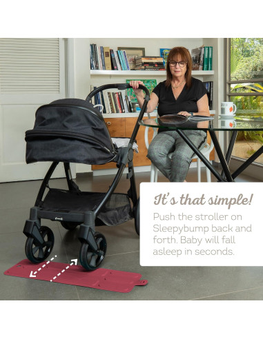 Colchoneta de Columpio para Cochecito de Bebé SleepyBump - Burdeos