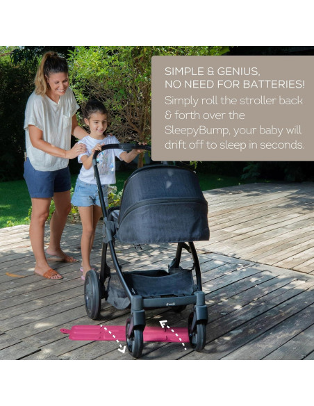 Colchoneta de Columpio para Cochecito de Bebé SleepyBump - Burdeos