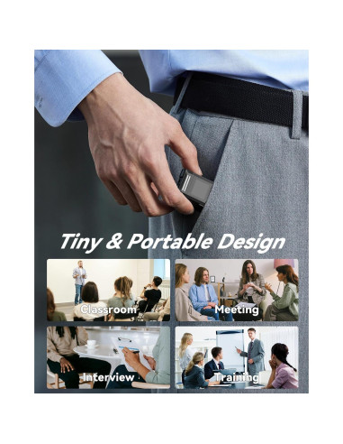 Grabadora de Voz EAKKOR 96GB con Cancelación de Ruido