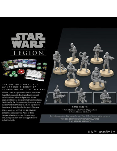 Star Wars: Legion Troopers Clon Fase II - Juego de Estrategia