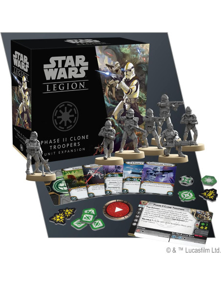 Star Wars: Legion Troopers Clon Fase II - Juego de Estrategia