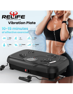 Plataforma Vibrante RELIFE BVP-320 con Bandas de Resistencia 2
