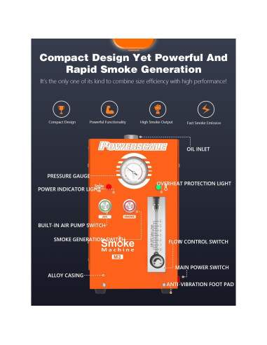 Máquina de Humo PowerScale M3 con Bomba de Aire 1,89 kg