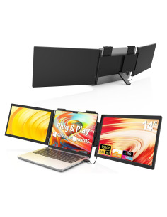 Extensor de Pantalla Triple HotYeah 14'' FHD USB-C Plug & Play
