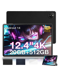 Tableta DOOGEE T30 Max 12.4" 4K 20GB RAM 512GB Android 14