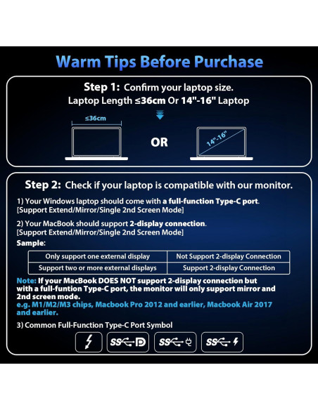 Extensor de Pantalla Triple HotYeah 14'' FHD USB-C Plug & Play