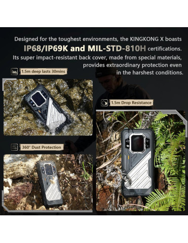 CUBOT KingKong X Teléfono Resistente 5G 32GB RAM 512GB ROM
