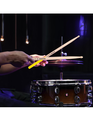 Baquetas 5A de Madera de Arce Antideslizantes - 12 Pares