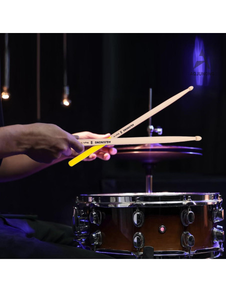 Baquetas 5A de Madera de Arce Antideslizantes - 12 Pares