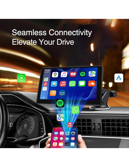 Pantalla CarPlay CARMOT 9" (22,86 cm) Táctil Inalámbrica