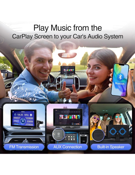 Pantalla CarPlay CARMOT 9" (22,86 cm) Táctil Inalámbrica