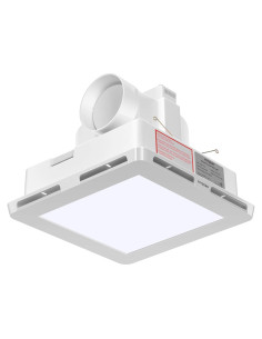 Extractor de Baño VIVOSUN con Luz LED 110 CFM Ultra Silencioso