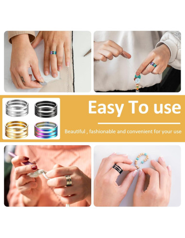 6 Piezas Herramientas Abridor Anillos Salto LLOUSSAK Acero Inox