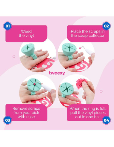 Anillo Recolector de Restos de Vinilo Tweexy Fucsia