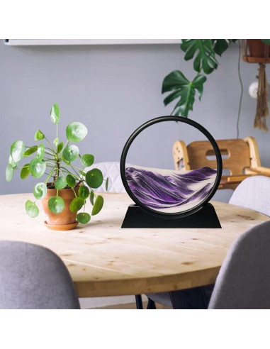 Arte de Arena en Movimiento Muyan 7 cm Color Púrpura