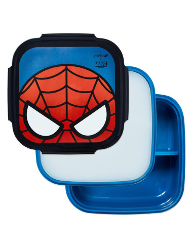 Caja de Almuerzo Yoobi Spider-Man 3 Compartimentos 2.56L