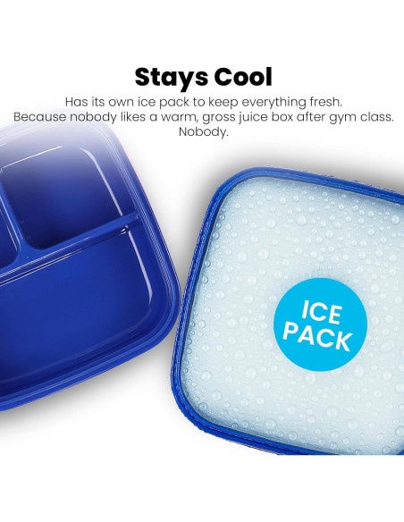 Caja de Almuerzo Yoobi Spider-Man 3 Compartimentos 2.56L