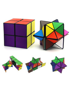Cubo Mágico Star Cube Threerivers 2 en 1 Antiestrés