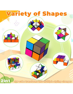 Cubo Mágico Star Cube Threerivers 2 en 1 Antiestrés 2