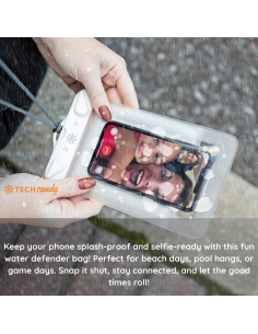 Funda Impermeable Tech Candy Dry Spell Naranja 17.78x12.7cm 2