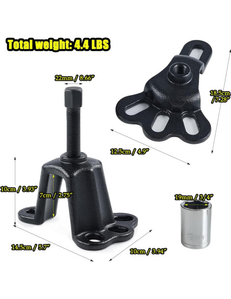 Juego de Extractores de Rueda Socpuro 2 Piezas Universal