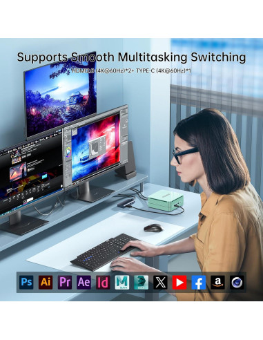 Mini PC ACEMAGIC F1A i9-12900H 32GB RAM 1TB SSD 4K