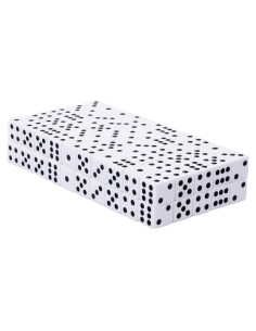Juego de 100 Dados Blancos Regal 16mm para Juegos y Aula