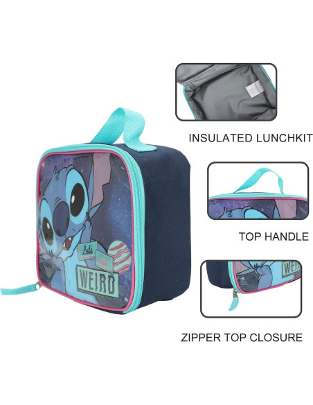 Caja de Almuerzo Aislada Lilo & Stitch 24.1x19.1 cm