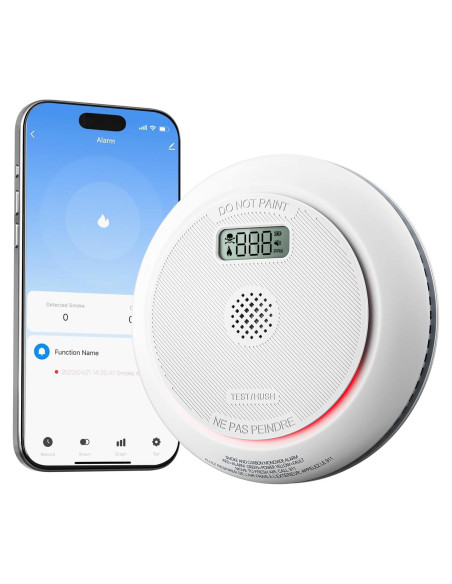 Detector de Humo y CO Siterlink Inteligente 2.4G WiFi Detector de Humo y CO Siterlink Inteligente 2.4G WiFi