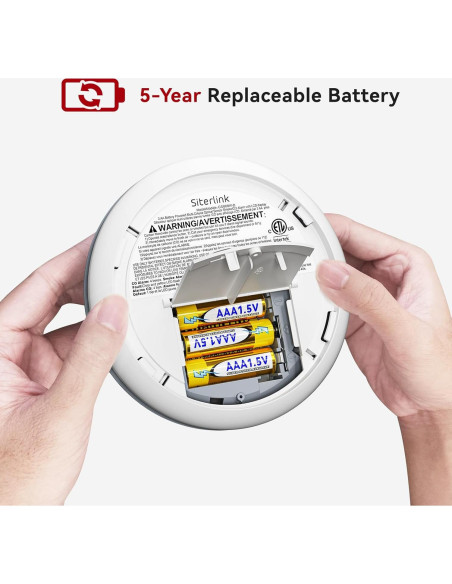 Detector de Humo y CO Siterlink Inteligente 2.4G WiFi Detector de Humo y CO Siterlink Inteligente 2.4G WiFi