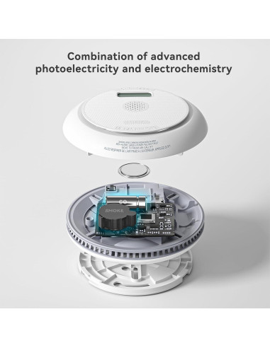 Detector de Humo y CO Siterlink Inteligente 2.4G WiFi