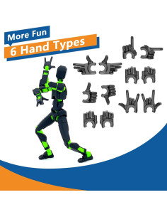 Figura de Acción T13 Qoopower Robot Articulado con Armas 2