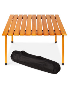 Mesa Plegable de Madera Mejor Opción 27.5x71.12cm Marrón