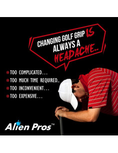 Cintas de Agarre de Golf Alien Pros - Paquete de 3 Unidades 2