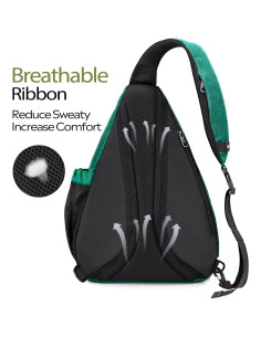 Bolsa Sling OutdoorMaster 12L Mochila Cruzada Unisex 2