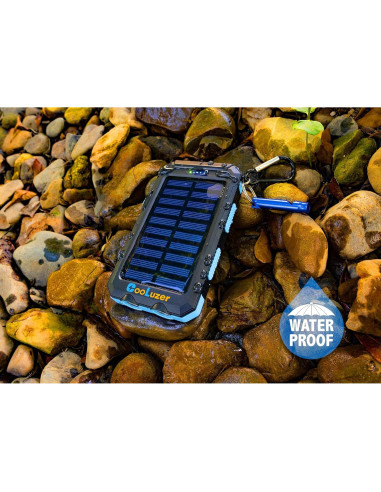 Banco de Energía Solar 36800mAh Coolstar Carga Rápida IP67